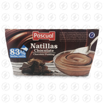 PASCUAL CHOCOLATE PUDDING 83% MILK 4 X 125 G 