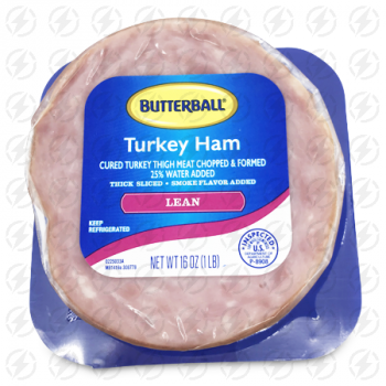 BUTTERBALL TURKEY HAM LEAN 16 OZ 