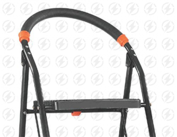 uberlyfe Blyssware Metal Foldable 2 Steps Ladder for Home Use