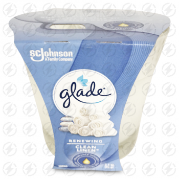 GLADE CLEAN LINEN CANDLE 3.4OZ