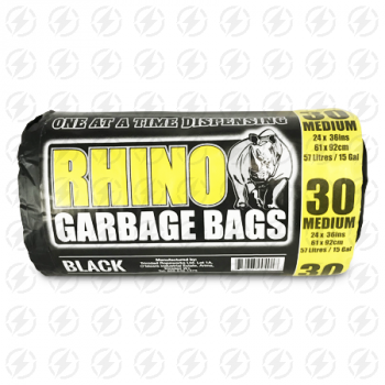 RHINO GARBAGE BAGS MED. 30'S