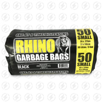 RHINO GARBAGE BAGS SMALL 50'S