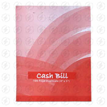 CASH BILL BOOK 4"X5"