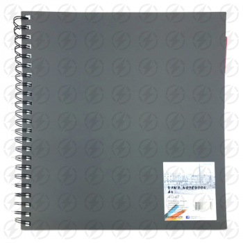 5 IN 1 NOTEBOOK  BLACK COVER 500SHEETS 