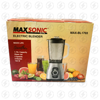 MAXSONIC ELECTRIC BLENDER 1.75L MAX-BL1703