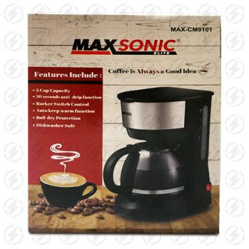 MAXSONIC COFFEE MAKER 5CUPS MAX-CM9101