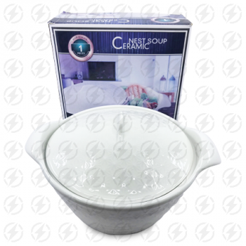 MS IMPORTS NEST SOUP CERAMIC BOWL/COVER 
