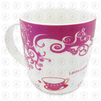 MS IMPORTS PINK LATTE TEA CUP
