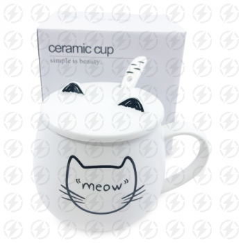 CERAMIC MEOW TEA CUP