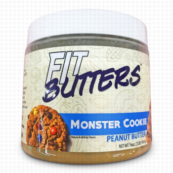 FIT BUTTERS MONSTER COOKIE PEANUT BUTTER 454G